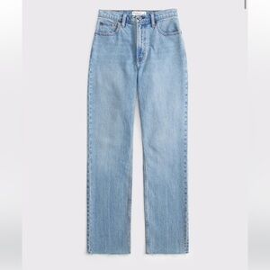 Abercrombie & Fitch Curve Love 90s Straight Ultra High Rise 27 Short